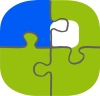 1 - MOP Logo Puzzle blau
